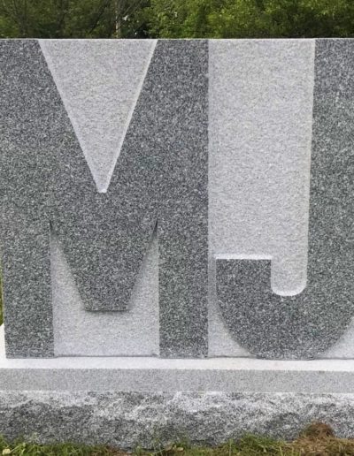 custom Barre granite headstone waterside cemetery marblehead