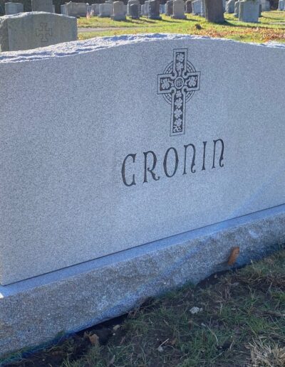 celtic cross design on headstone